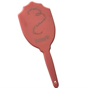 Benefit Pink Handheld Mirror with Rhinestone Design